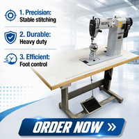 Machine à coudre industrielle pour cheveux RN-810JF, machine à coudre pour perruques, vente chaude avec point de verrouillage programmable à aiguille simple