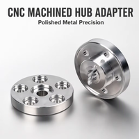 Entretoises de moyeu de roue hexagonales en acier personnalisées, usinées CNC et polies, sur mesure