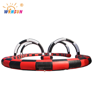 WINSUN <b>Inflatable</b> Bumper <b>Car</b> Track Outdoor Go Kart Race Course PVC CE Certified Custom Logo for Kids Party Rental Event - Product Image 2