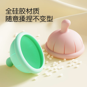 Taza de silicona para eructar con forma de manzana para bebés de 0 a 12 meses, dispositivo antirreflujo - Product Image 4