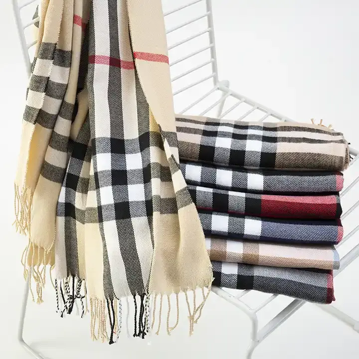 plaid luxury designer soft men woman scarf pashima winter cotton shawl cashmere scarf for women winter 200x70cm big size shawl