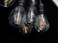 Connexion pratique populaire S14 Éclairage de feston LED de bonne qualité Globe de patio vintage Guirlande lumineuse extérieure de 48 pieds