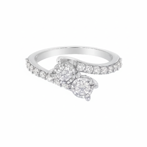 Dernière conception de bague en diamant de laboratoire de pureté en or 18 carats Bague en diamant naturel de haute qualité pour un usage quotidien des femmes prix de gros - Product Image 1