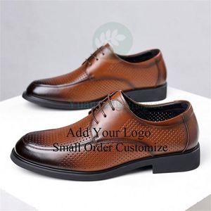 Chaussures en cuir classiques pour hommes, style business décontracté - Product Image 3