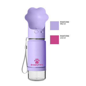 Garrafa de Viagem Portátil para Cães de Aço Inoxidável Leve e à Prova de Vazamento com Tigela Dispensadora para Filhotes de Grau Alimentício - Product Image 2