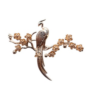 Jiny 3D Perche sur la branche d'oiseau de style ancien, en cuivre coulé couleur Paulownia, accessoire DIY pour la préservation des couleurs - Product Image 5