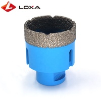 Cloche de diamant brasé pour le carrelage en porcelaine, mèche pour la soudure du bois, 65mm