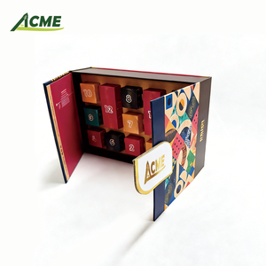 Boîte de calendrier de l'avent personnalisée, boîtes rigides de <span class=keywords><strong>compte</strong></span> <span class=keywords><strong>à</strong></span> <span class=keywords><strong>rebours</strong></span> de 12 jours, papier couché, emballage cadeau pour chocolats - Product Image 2