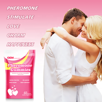 Gummies aux phéromones en marque privée OEM, riches en vitamines, pour une meilleure attraction et une confiance accrue