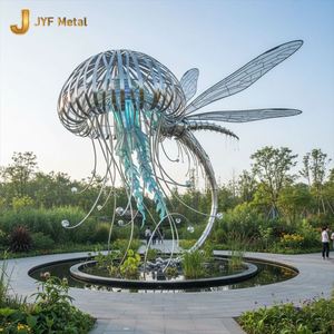 Escultura de Acero Inoxidable Impermeable de Estilo Art Deco EX601 con Acabado de Espejo Colorido para Decoración del Hogar, Vestíbulo de Hotel y Uso en Exteriores - Product Image 2