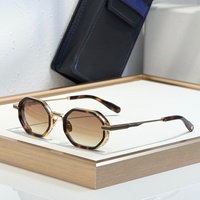 T-HE SQUADRA 48-24-145 Lunettes de soleil de haute qualité pour hommes et femmes, lunettes de soleil de créateur, style punk classique, luxe, titane, UV400, avec boîte