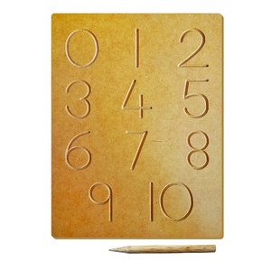 Planche d'écriture en bois personnalisée pour enfants, matériel montessori lumineux islamique, vente en gros - Product Image 4