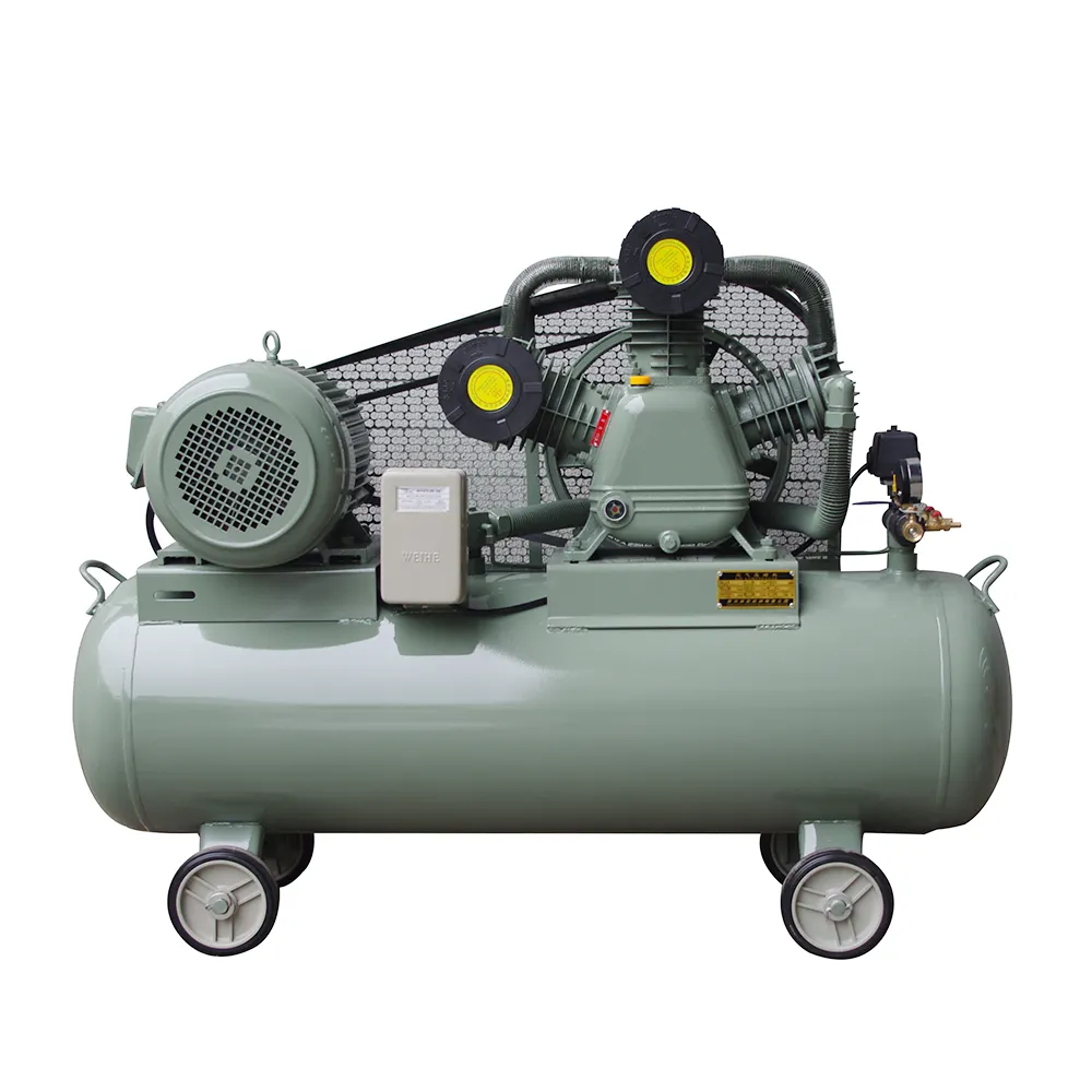 Low Noise Electric Tyre Change 175psi 5.5kw/7.5hp 12.5bar Oil Lubrication Belt Type Air Compressor