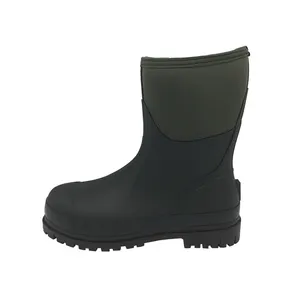 Alta Qualidade Dos Homens de Botas de Caça Ao Ar Livre À Prova D' Água Botas de Chuva De Borracha De Neoprene