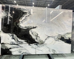 Quartzite Countertop slab Brazil Panda trắng phiến đá cẩm thạch cho phòng khách Bảng trang trí nội thất đá tấm Tường Gạch - Product Image 6