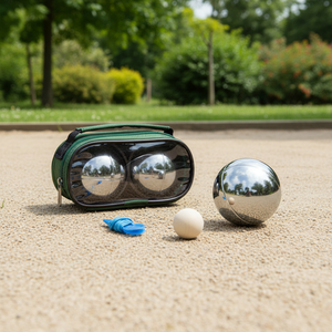 Meilleure Vente : Ensemble <span class=keywords><strong>de</strong></span> <span class=keywords><strong>Boules</strong></span> <span class=keywords><strong>de</strong></span> <span class=keywords><strong>Pétanque</strong></span> en Acier ZQURE (2 <span class=keywords><strong>Boules</strong></span>) avec Sac <span class=keywords><strong>de</strong></span> Transport Transparent pour Jeux Traditionnels - Product Image 1