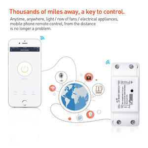 Interrupteur intelligent Wi-Fi Tuya 1 canal 2,4 GHz avec programmation horaire et assistance vocale pour la maison professionnelle PST-WF-S1 - Product Image 6