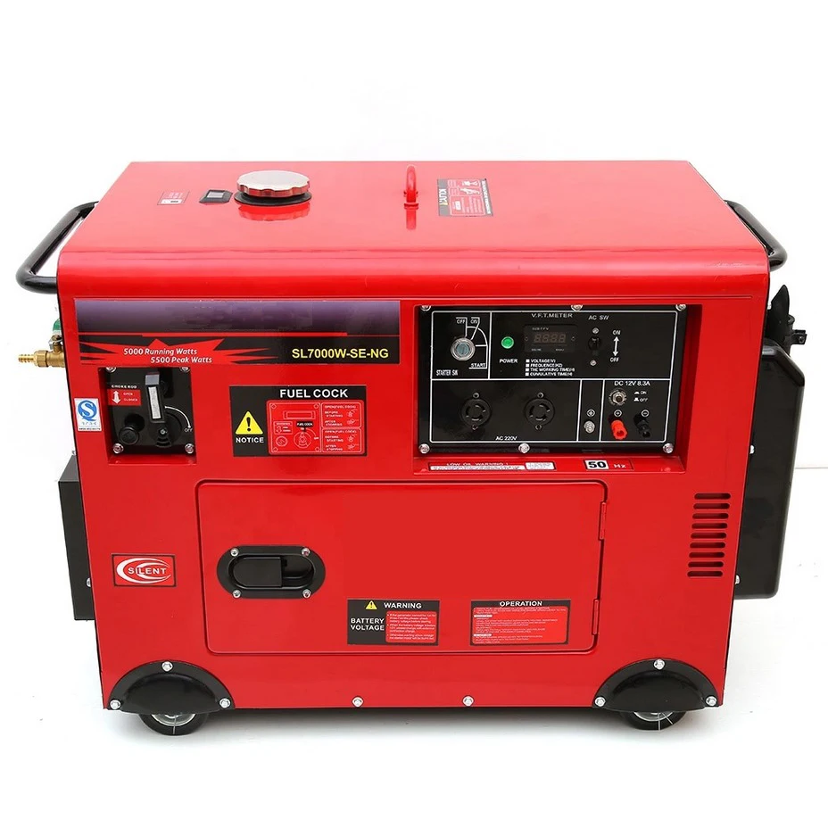 Super hot sale AVR Portable Silent 5kw 5kva diesel generator