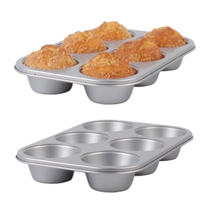 Black Carbon Steel Nonstick Eco-friendly Durable Muffin Pan Rectangle <b>Baking</b> <b>Tray</b> 0.7mm Thickness <b>Oven</b> Safe <b>for</b> Cupcakes Mini - Product Image 1
