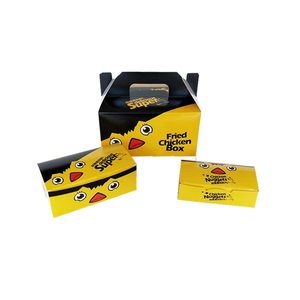 Einweg-verpackungsbox mit kundenspezifischem logo für gefrorenes huhn fastfood takeaway <span class=keywords><strong>burger</strong></span>-<span class=keywords><strong>box</strong></span> lebensmittelverpackungsbehälter zum mitnehmen - Product Image 2