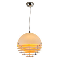 Lustre de restaurant Sunset, table de bar mi-siècle, table à manger, luminaire suspendu LED réglable en hauteur en acrylique orange Bauhaus