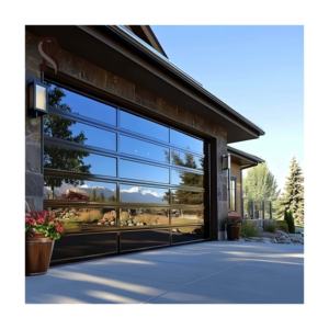 Nouvelle <span class=keywords><strong>porte</strong></span> <span class=keywords><strong>de</strong></span> <span class=keywords><strong>garage</strong></span> sectionnelle électrique en acier noir, isolée, <span class=keywords><strong>de</strong></span> style contemporain, 9x7, 16x7, 10x10, prix usine, pour villas - Product Image 3