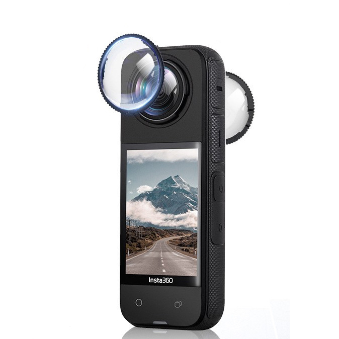 Rotating High-strength PC Lens Protective Mirror Anti-Scratch Protector Cover for Insta360 X4 Sports Camera Accessories