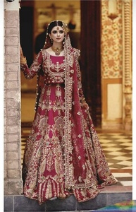 Nuevo y Elegante Koti de Novia con Lehenga, Adornado con Cuentas de Cristal y Piedras, Diseño de Alta Costura para Bodas y Fiestas, Atuendo Étnico para Mujer - Product Image 2