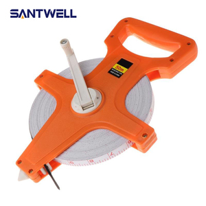 Mètre à ruban portatif en fibre de verre avec cadre en plastique 20m/30m/50m/100m, bobine ouverte, pour l'ingénierie et la topographie - Product Image 1