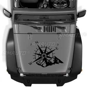 Autocollant de carrosserie automobile, décalcomanie de style grand format, motif Boussole de Montagne, pour vitres de voiture et décoration de moto - Product Image 5