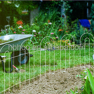 Valla de barrera para animales, valla decorativa para jardín, valla de borde de alambre de Metal a prueba de herrumbre para perros, conejos, estacas de tierra - Product Image 5