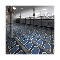Tapis de prière de mosquée de haute qualité en poil coupé BCF, fabriqué en Chine, pour la Turquie