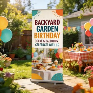 Custom Aluminum Frame Pop Up Display Sign Roll Up Retractable Standing Banner with <b>Stand</b> for Events Promotion Advertising - Product Image 5