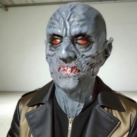Masque de diable réaliste en latex gris, masque effrayant pour Halloween, pour maison hantée et soirées cosplay