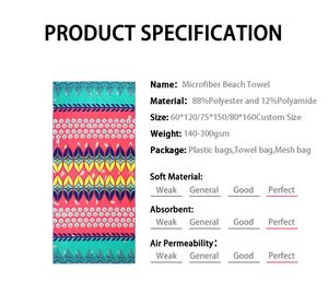 Serviette de plage carrée en microfibre sans sable avec logo personnalisé imprimé en 3D - Product Image 2