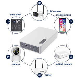 니우니우 QX-602 20000mAh 삼상 미니 DC <span class=keywords><strong>UPS</strong></span> USB 5V 2A 9V 12V 리튬 배터리 백업 (1년 보증, 와이파이 공유기용) - Product Image 1