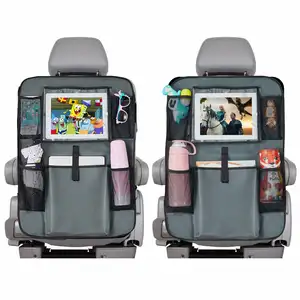 Storage Backseat Car Organizer With Touch Screen Tablet Holder and 5 Storage bags Pockets Car for Kids Toddlers Toys Sundries