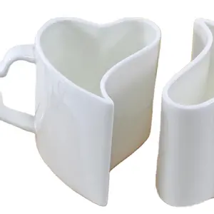 情人节情侣马克杯套装心形陶瓷咖啡杯情侣礼物