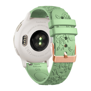 Correa Forwelleny de 20 mm para <span class=keywords><strong>Mujer</strong></span>, con Grabado Floral en Relieve, Silicona Blanca Suave, Ajustable y Cómoda para Huawei Watch GT5 - Product Image 4