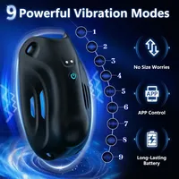 Masturbateur masculin portable, vibrateur d'entraînement du pénis, stimulateur du gland, contrôle par application, jouets sexuels vibrants pour adultes pour homme
