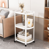 Support de chevet à côté de la table d'extrémité amovible petit canapé à café Mini chariot support de rangement avec roulettes