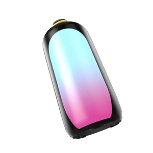 Altavoces Inalámbricos Amplificados con LED RGB IPX5, Altavoces Portátiles BT Pequeños, Impermeables, Manos Libres, con Tela Moderna - Product Image 5