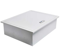 Boîtier de distribution électrique encastré moderne, indice de protection IP4X, construction en acier au carbone Q235, design élégant et sans joint pour usage domestique ou professionnel