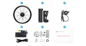 Solution de conversion de vélo électrique KN20S 250W, kits de vélo électrique à entraînement avant, axe traversant 12x100mm, compatible avec batterie en forme de bouteille - Product Image 3