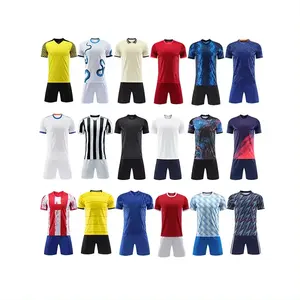 Custom New Camiseta Futebol 22 23 Quick Dry Club Kits Adult Football Shirt Uniform Set Team Soccer Jerseys For Men Soccer Wear