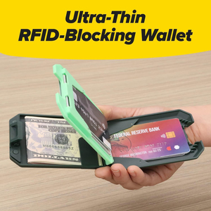 Portefeuilles 4 en 1 avec blocage RFID pour hommes avec pince à billets amovible - Mince, sécurisé et résistant à l'écrasement - Product Image 1