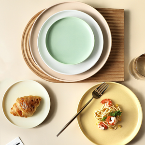 Ensemble de 12 assiettes en porcelaine de luxe de style nordique, personnalisables avec logo, 8/10 pouces, écologiques, compatibles lave-vaisselle et micro-ondes, pour mariage - Product Image 2