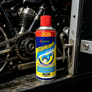 น้ำมันหล่อลื่นอเนกประสงค์ OEM W D-40 สีม่วง ขนาด 450 มล. บรรจุกระป๋องอะลูมิเนียม ยี่ห้อ <span class=keywords><strong>Umiko</strong></span> ป้องกันสนิม ทำความสะอาดอุปกรณ์ - Product Image 3