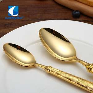 Cathylin Hoogwaardige Bestek Bruiloft Hotel Evenementen Rvs Goud Bestek <span class=keywords><strong>Set</strong></span> - Product Image 4