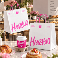 Sacs en papier kraft écologiques personnalisés avec logo, fabriqués directement en usine, jetables, résistants à la graisse, de qualité alimentaire, pour l'emballage du café
